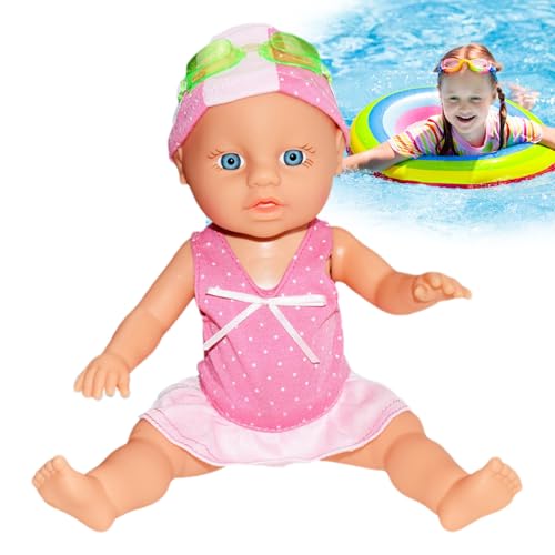 Gwtdtoad Schwimmende Puppe - Niedliche Und Realistische Abnehmbare Puppe | Interaktives Spielzeug Mit Beweglichen Gliedern Für Kleinkinder Zur Förderung Von Fähigkeiten Beim Spielen Für Mädchen Gwtdtoad Schwimmende Puppe - Niedliche Und Realistische Abnehmbare Puppe | Interaktives Spielzeug Mit Beweglichen Gliedern Für Kleinkinder Zur Förderung Von Fähigkeiten Beim Spielen Für Mädchen von Gwtdtoad