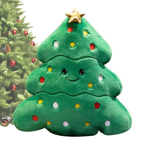 Gwtdtoad Weihnachten Plüschtier Niedliches Weihnachts Lebkuchenmann, Weihnachtsbaum, Schneemann, Lebkuchenhaus Plüsch Puppen Plüschkissen Für Baum, Feiertage, Weihnachtsdekoration von Gwtdtoad