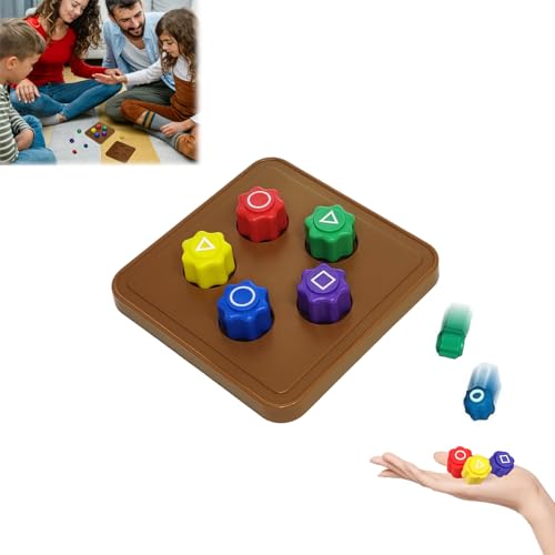 Gxlaihly Traditionelles Koreanisches Spiel,Gonggi Jack Stone Pebbles Set Spiel,Gonggi-Koreanisches Spiel Reaktionsspiel für Erwachsene und Kinder,Hand-Auge-Koordination Spiel Partyspiele (5pcs+Base) von Gxlaihly