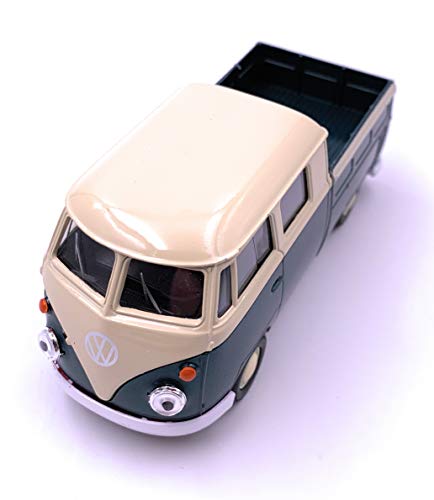 H-Customs Welly T1 Bus Pick Ups Double Cabin Lizenzprodukt 1:34-1:39 Grün von H-Customs