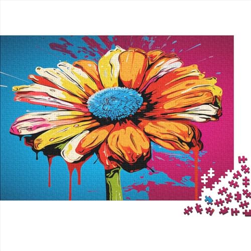 Blume Puzzle 1000 Teile Für Erwachsene Und Kinder Ab 14 Jahren Für Stressabbauer Puzzel 1000pcs (75x50cm) von HAAPYILUO