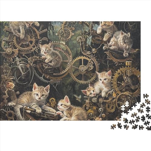 Puzzle 1000 Teile Puzzle Erwachsene Lernspiel Motive Für Jeden Geschmack Cat 1000 Stück Puzzle Holzpuzzles 1000 Puzzleteile Herausforderndes Puzzle 1000pcs (75x50cm) von HAAPYILUO