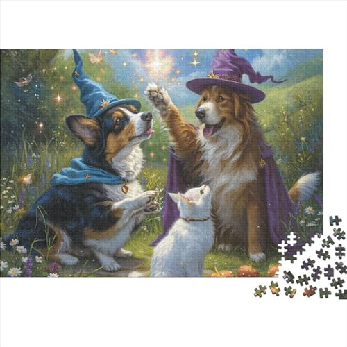 Puzzle 1000 Teile Puzzle Erwachsene Lernspiel Motive Für Jeden Geschmack Dog 1000 Stück Puzzle Spielzeug Geschenk 1000-teilige Hölzern Kreatives Puzzl 1000pcs (75x50cm) von HAAPYILUO