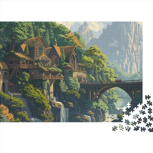 Puzzle 1000 Teile Puzzle Erwachsene Lernspiel Puzzel Große Puzzles 1000 Stück Puzzle Holzpuzzles 1000 Puzzleteile Herausforderndes Puzzle 1000pcs (75x50cm) von HAAPYILUO