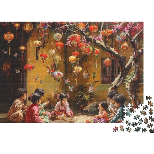 Puzzle 1000 Teile Puzzle Erwachsene Lernspiel Puzzel Große Puzzles 1000 Stück Puzzle Wanddekoration 1000-teilige Hölzern Herausforderndes Puzzle 1000pcs (75x50cm) von HAAPYILUO