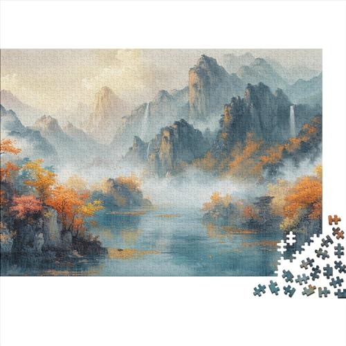 Puzzle 1000 Teile Puzzle Erwachsene Lernspiel Puzzleteilige Motive 1000 Stück Puzzle Holzpuzzles 1000-teilige Hölzern Herausforderndes Puzzle 1000pcs (75x50cm) von HAAPYILUO