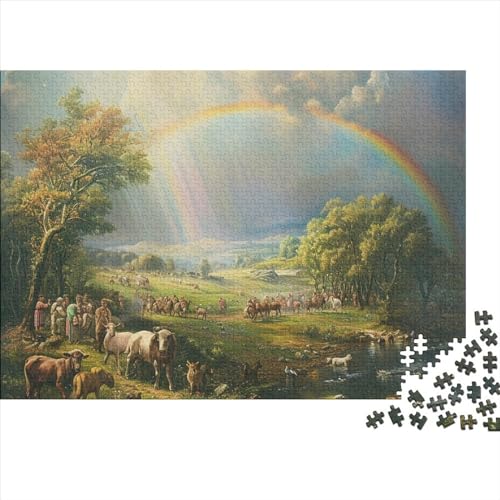 Puzzle 1000 Teile Puzzle Erwachsene Lernspiel Puzzleteilige Motive 1000 Stück Puzzle Spielzeug Geschenk 1000-teilige Hölzern Kreatives Puzzl 1000pcs (75x50cm) von HAAPYILUO