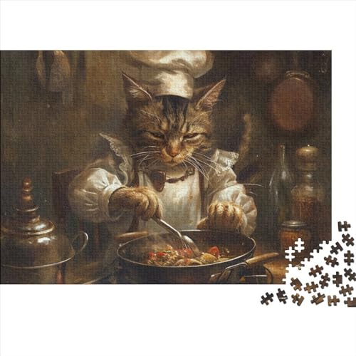 Puzzle 1000 Teile Puzzle Erwachsene Lernspiel Puzzleteilige Motive Cat 1000 Stück Puzzle Spielzeug Geschenk 1000-teilige Hölzern Herausforderndes Puzzle 1000pcs (75x50cm) von HAAPYILUO