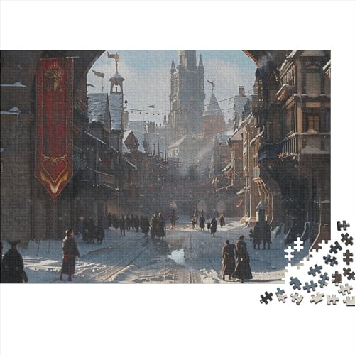 Puzzle 300 Teile Puzzle Erwachsene Lernspiel Puzzel Große Puzzles 300 Stück Puzzle Herausforderungsspielzeug 300 Puzzleteile Kreatives Puzzl 300pcs (40x28cm) von HAAPYILUO