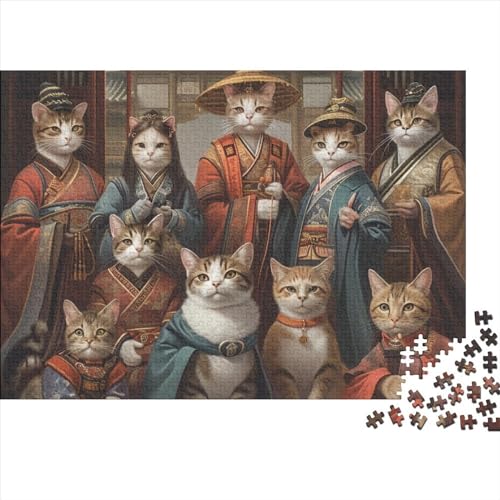 Puzzle 300 Teile Puzzle Erwachsene Lernspiel Puzzel Große Puzzles Cat 300 Stück Puzzle Spielzeug Geschenk 300 Puzzleteile Kreatives Puzzl 300pcs (40x28cm) von HAAPYILUO