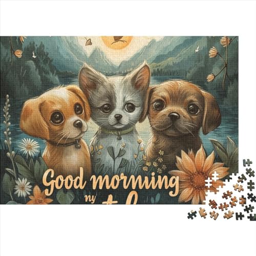 Puzzle 300 Teile Puzzle Erwachsene Lernspiel Puzzleteilige Motive Dog 300 Stück Puzzle Herausforderungsspielzeug 300 Puzzleteile Herausforderndes Puzzle 300pcs (40x28cm) von HAAPYILUO