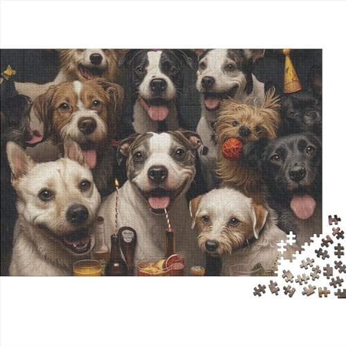 Puzzle 300 Teile Puzzle Erwachsene Lernspiel Puzzleteilige Motive Dog 300 Stück Puzzle Herausforderungsspielzeug 300 Puzzleteile Kreatives Puzzl 300pcs (40x28cm) von HAAPYILUO