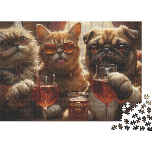 Puzzle 500 Teile Puzzle Erwachsene Lernspiel Puzzel Große Puzzles Cat 500 Stück Puzzle Herausforderungsspielzeug 500 Puzzleteile Herausforderndes Puzzle 500pcs (52x38cm) von HAAPYILUO