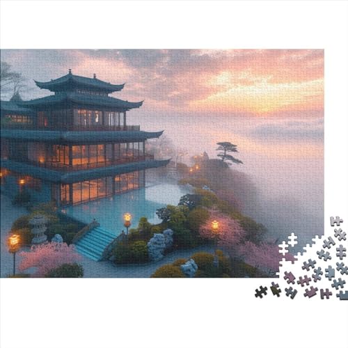 Puzzle 500 Teile Puzzle Erwachsene Lernspiel Puzzleteilige Motive 500 Stück Puzzle Herausforderungsspielzeug 500-teilige Hölzern Herausforderndes Puzzle 500pcs (52x38cm) von HAAPYILUO