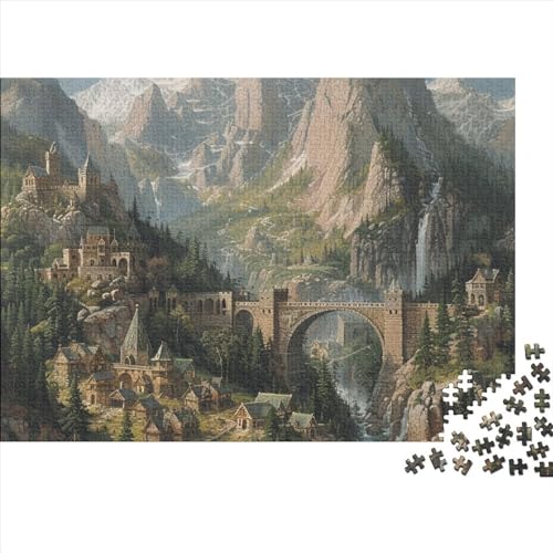 Puzzle 500 Teile Puzzle Erwachsene Lernspiel Puzzleteilige Motive 500 Stück Puzzle Spielzeug Geschenk 500-teilige Hölzern Kreatives Puzzl 500pcs (52x38cm) von HAAPYILUO