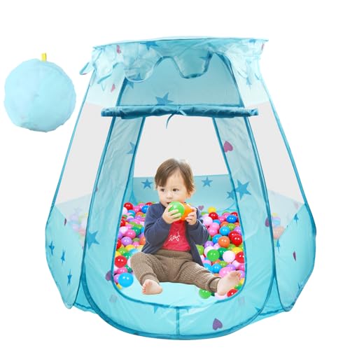 Bällebad Wasserdicht Faltbar Kinder Bällebad Baby Rund Bällebad für Kleinkind Jungen Mädchen Tragbarer Ozean Bällebad Zaun mit Tasche für Indoor Outdoor von HAASIKI