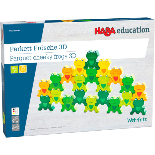 Parkett Freche Frösche 3-D, 25 Teile von HABA Pro