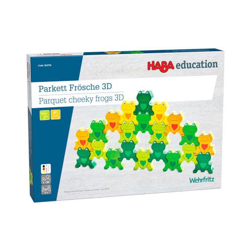 Parkett Freche Frösche 3-D, 25 Teile von HABA Pro