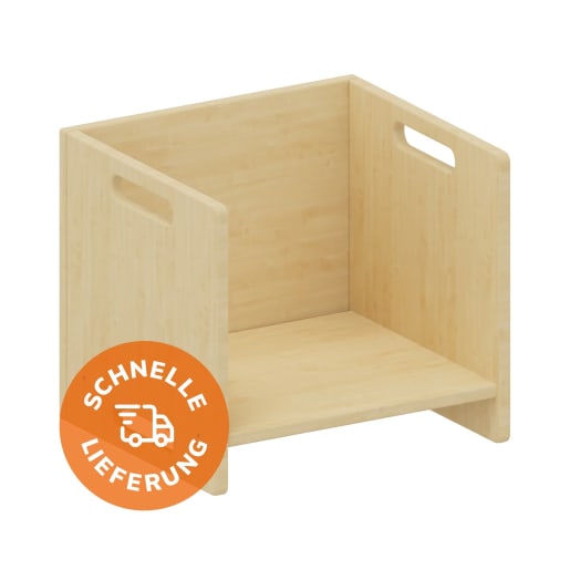 Wendehocker, Sitzhöhe 26-35 cm, Kindergartenhocker Holz, stapelbar Wendehocker, Sitzhöhe 26-35 cm, Kindergartenhocker Holz, stapelbar von HABA Pro