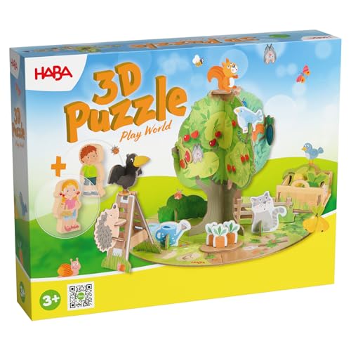 HABA 3D-Puzzle Spielwelt Obstgarten – Brettspiel für Kinder ab 3 Jahren – Fördert Kreativität & Feinmotorik – Mit Rabe Theo & Freunden – 1307178001 HABA 3D-Puzzle Spielwelt Obstgarten – Brettspiel für Kinder ab 3 Jahren – Fördert Kreativität & Feinmotorik – Mit Rabe Theo & Freunden – 1307178001 von HABA