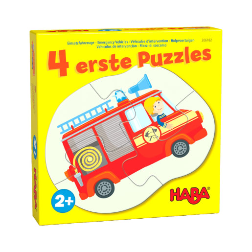 4 erste Puzzles – Einsatzfahrzeuge von HABA 