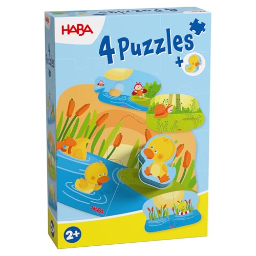 HABA 4 Erste Puzzles – Tierkinder-Puzzle ab 2 Jahren mit 4 Motiven & beidseitiger Holzfigur – Fördert Kreativität & Fantasie – 2012186001 HABA 4 Erste Puzzles – Tierkinder-Puzzle ab 2 Jahren mit 4 Motiven & beidseitiger Holzfigur – Fördert Kreativität & Fantasie – 2012186001 von HABA