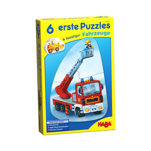 6 erste Puzzles – Fahrzeuge von HABA 