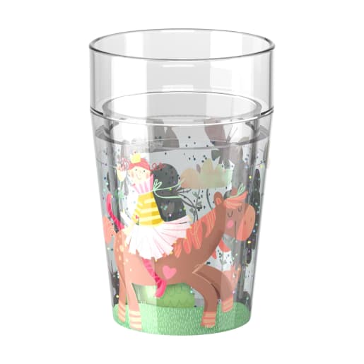 Glitzerbecher Prinzessin & Pferd, Motiv 1 Glitzerbecher Prinzessin & Pferd, Motiv 1 von HABA