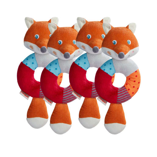 4er-Set Greifling Fuchs Foxie, ab 6 Monaten 4er-Set Greifling Fuchs Foxie, ab 6 Monaten von HABA