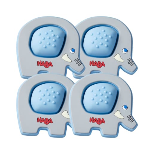 4er-Set Greifling Plopp-Elefant, ab 6 Monaten 4er-Set Greifling Plopp-Elefant, ab 6 Monaten von HABA