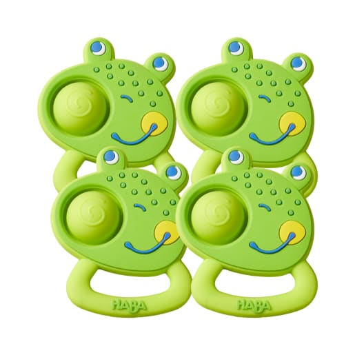 4er-Set Greifling Plopp-Frosch, ab 6 Monaten 4er-Set Greifling Plopp-Frosch, ab 6 Monaten von HABA