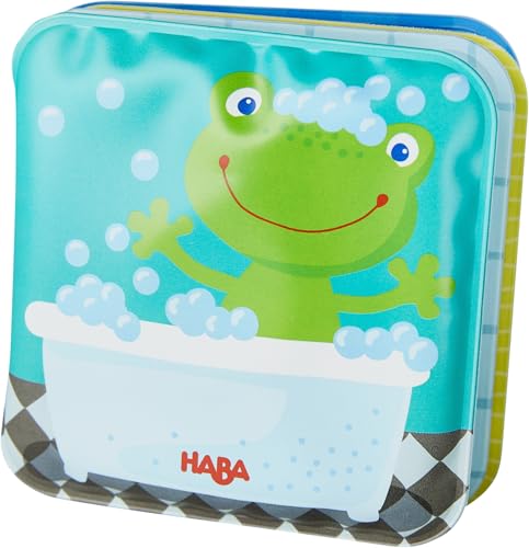 HABA 1304710 Mini Badebuch Frosch Fritz, mit Rassel – Baby Buch zum Planschen und Entdecken HABA 1304710 Mini Badebuch Frosch Fritz, mit Rassel – Baby Buch zum Planschen und Entdecken von HABA