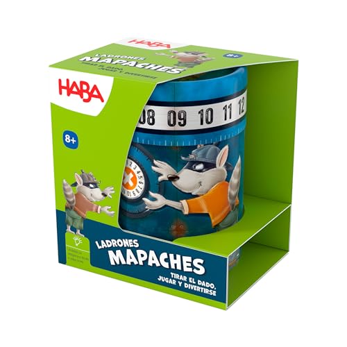 HABA 2010899003 - Waschbär-Diebe, Würfelbrettspiel für Kinder, ab 8 Jahren von HABA