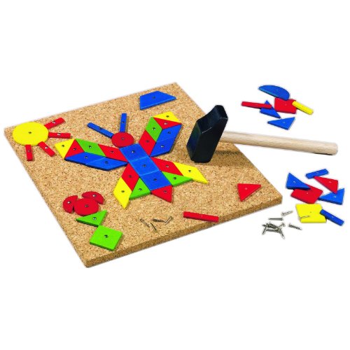 HABA 2310 Large Geo Shape Tack Zap, 102 wooden geometric shapes, ages 3 and Up (Made in Germany) von HABA