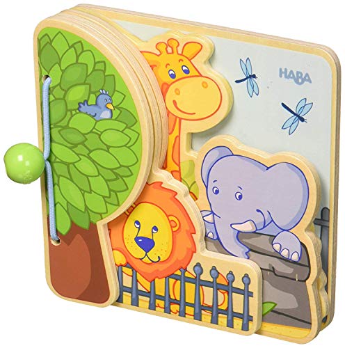 HABA 300129 - Zoo Babybuch Zoofreunde, Kleinkindspielzeug von HABA