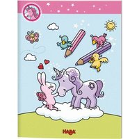 HABA 300920 Einhorn Glitzerglück – Malbuch von HABA