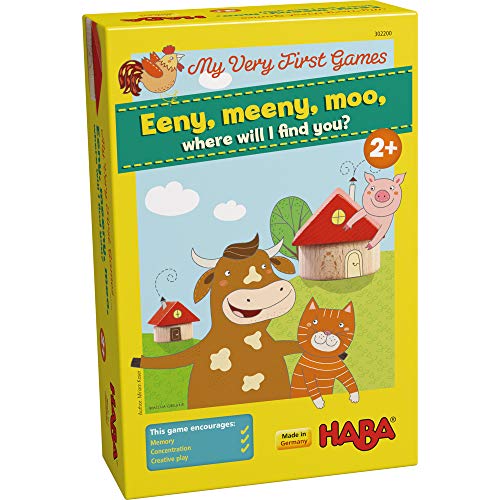 HABA 302200 My Very First Games – Eeny, Meeny, moo, Where will I find You-Board Game for Ages 2+ English Version (Made in Germany) von HABA