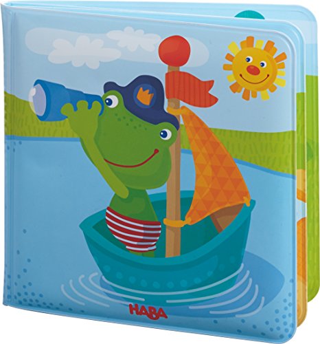 HABA 302634 Badebuch Kapitän Frosch 2, Kleinkindspielzeug von HABA