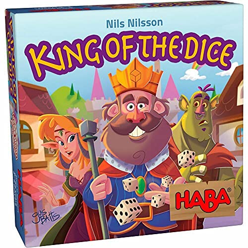 HABA 303590 King of The Dice - EIN kniffliges Würfelspiel für 2-5 Spieler ab 8 Jahren - englische Version (Made in Germany) von HABA