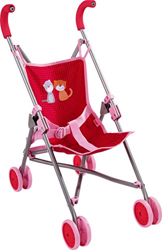 HABA 303815 - Puppenbuggy Jule , Handlicher Buggy mit Anschnallgurt , Lässt sich schnell zusammenklappen und platzsparend verstauen von HABA