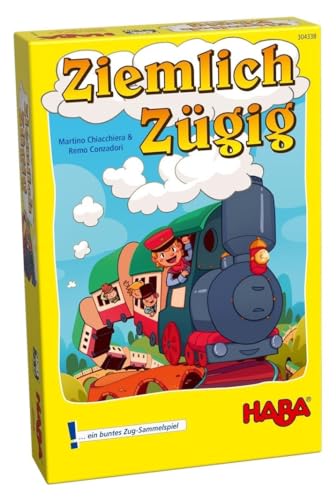 HABA 304338 - Ziemlich Zügig – Ein buntes Zug-Sammelspiel für 2-4 Spieler von 5-99 Jahren von HABA