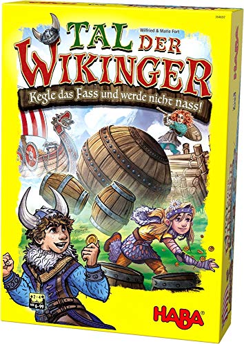 HABA 304697 - Tal der Wikinger, Brettspiel mit XXL-Spielplan und 3D-Wikingerschiffen, Spiel ab 6 Jahren von HABA