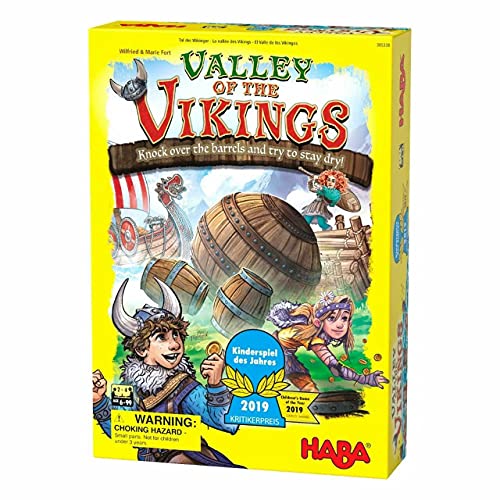 HABA 305338 Tal der Wikinger - 2019 Kinderspiel des Jahres Gewinner - EIN taktisches Spiel für Kinder ab 6 Jahren Englische Version (Made in Germany) von HABA