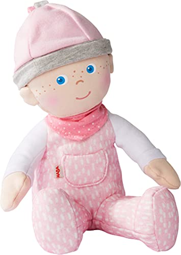 HABA 305752 - Kuschelpuppe Marle, Puppe ab 0 Jahren, rosa von HABA