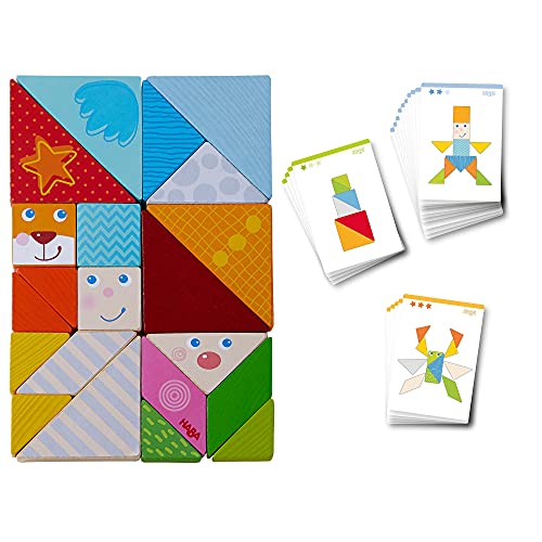 HABA 305777 - Legespiel Bunter Tangram-Mix, Legespiel ab 3 Jahren, made in Germany von HABA