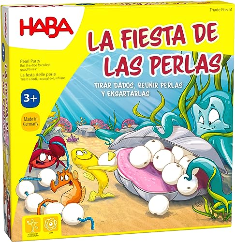 HABA 305870 - Das Fest der Perlen, Fädelspiel ab 3 Jahren von HABA