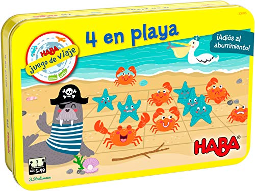 HABA 306045-4 am Strand, Reisespiel in der Dose über 5 Jahre von HABA