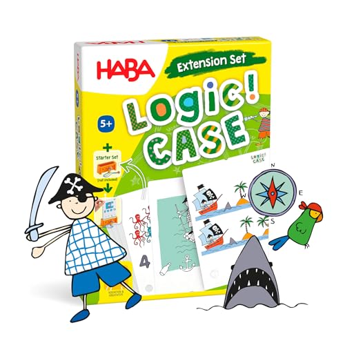 HABA 306124 - LogiCase Extension Set – Piraten, Mitbringspiel ab 5 Jahren, Bunt von HABA