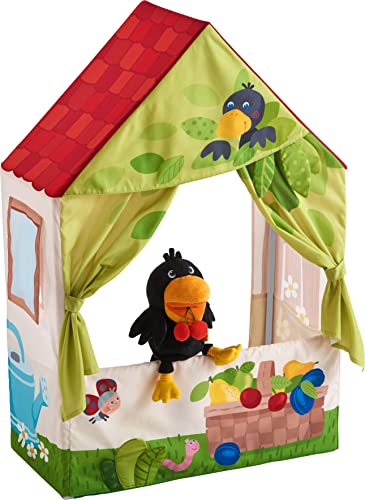 HABA 306184 - HABA Puppentheater Obstgarten, Puppentheater ab 1,5 Jahren (Spielfigur Rabe Nicht enthalten) von HABA