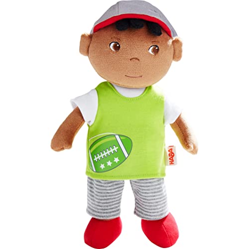 HABA 306305 - Kuschelpuppe Mason, Puppe ab 6 Monaten von HABA